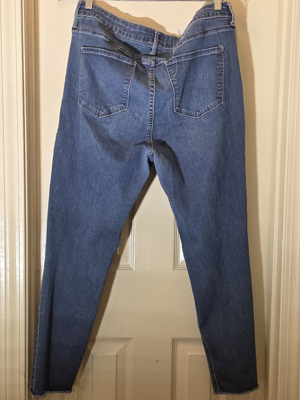 Old Navy High-Rise Button-Fly Medium Blue Jeans - Picture 2 of 5